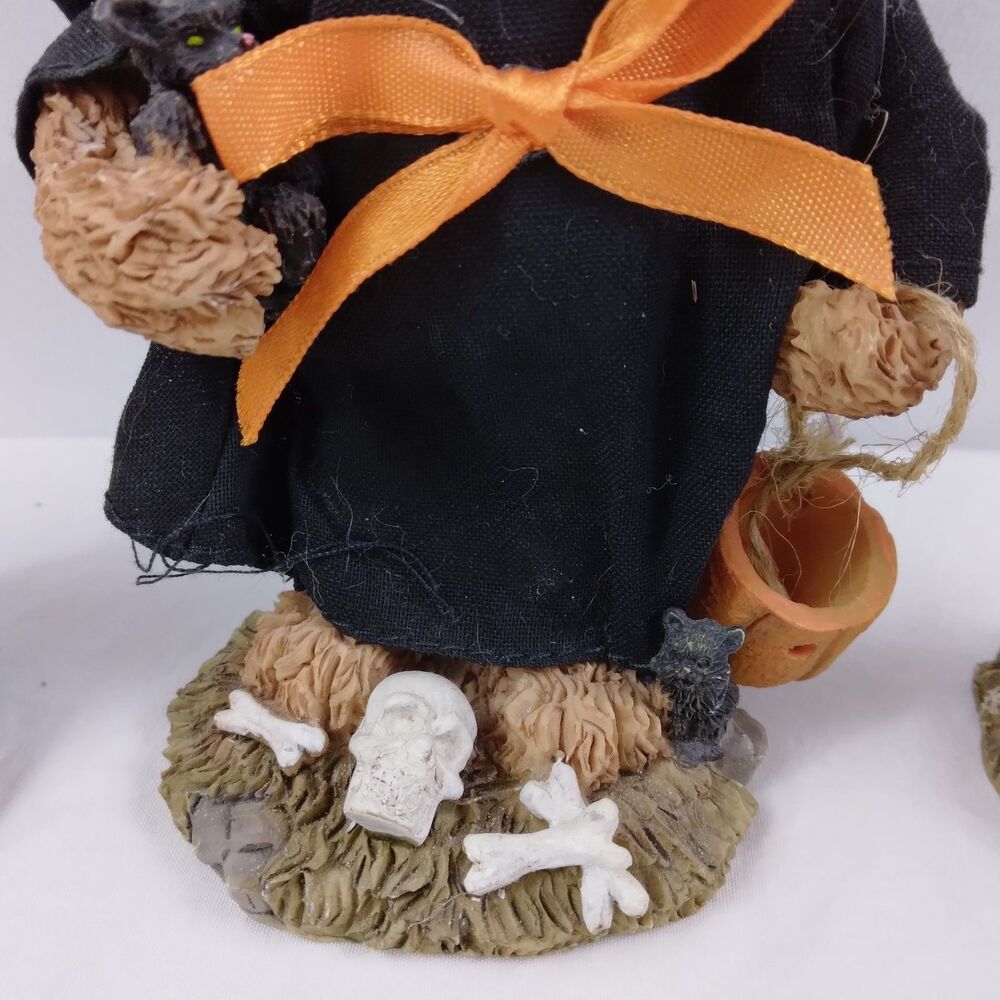 3 Halloween Bears Witch Wizard Costume Figurine Resin Figure Decor Cute - Picture 7 of 12
